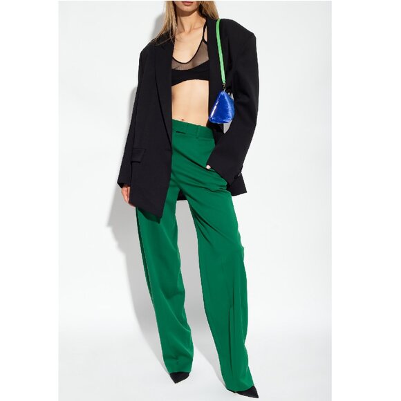 THE ATTICO Emerald Green Jagger Long Pant - Picture 1 of 16